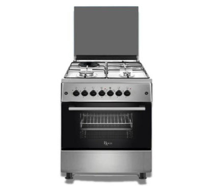 Roch Cooker 60x60CM 3 Gas Burners + 1 Hotplate - Silver RECK-631SS