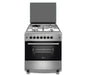Roch Cooker 60x60CM 3 Gas Burners + 1 Hotplate - Silver RECK-631SS