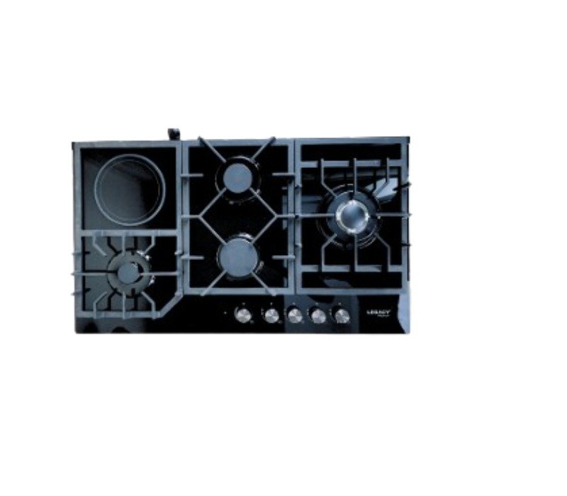 Legacy Hob Built in 4 Gas Burners with 1 Wok and 1 Ceramic Plate NY-QB5004