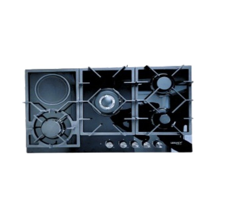 Legacy Hob Built-in 4 Gas Burners with 1 Wok and 1 Ceramic Plate 90Cm NY-QB5003