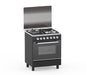 Haier Cooker 60x60 with 3Gas and 1Electric Burners with Electric Oven Black HCR2031EED1