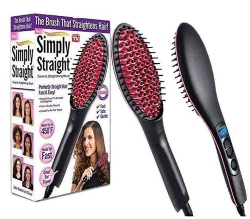 Simply Straight Hair Straightening Brush Comb  Electric