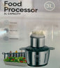 Rashink Food Chopper Electric 3L With Steel Bearing Head and Turbo speed