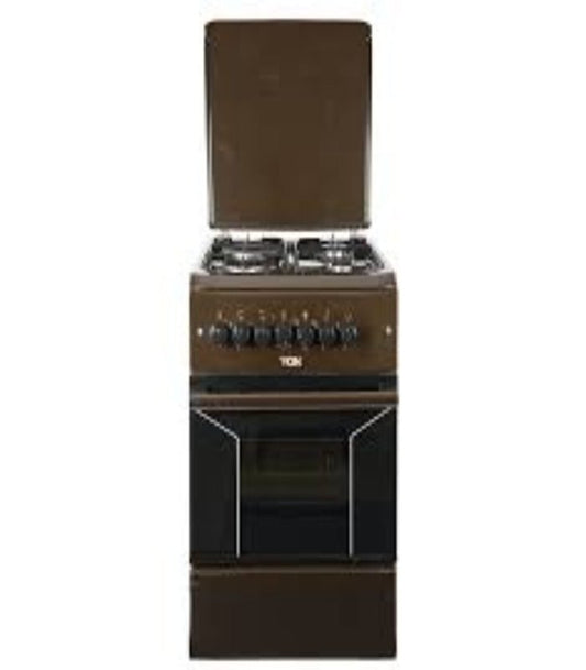 Von Cooker VAC5F031PB 3 Gas +1 Electric Oven - Brown