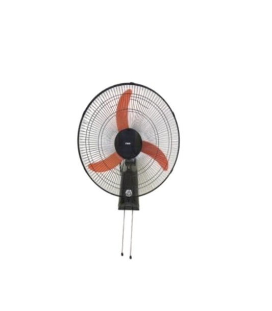 Mika Wall Fan TURBO 16 Inch 3 Speed Orange &amp; Black 3 blades