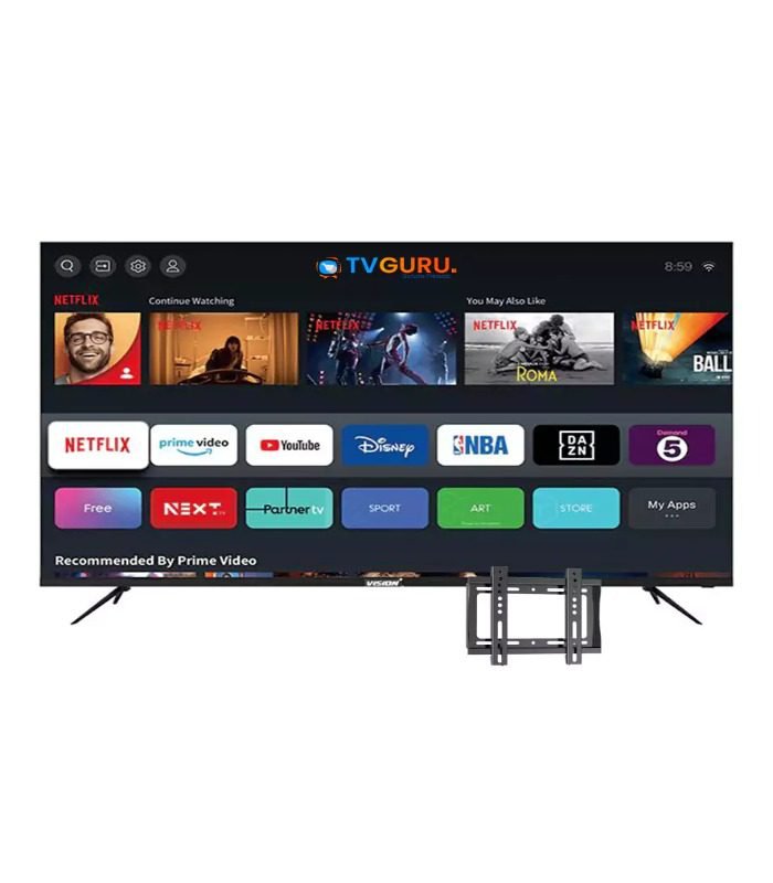 Vision Plus TV 55″ 4K Frameless V+ OS Smart TV VP8855KV