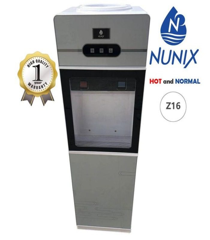 Nunix Dispenser  Double Door Hot And Normal Water Dispenser Z16N-Silver