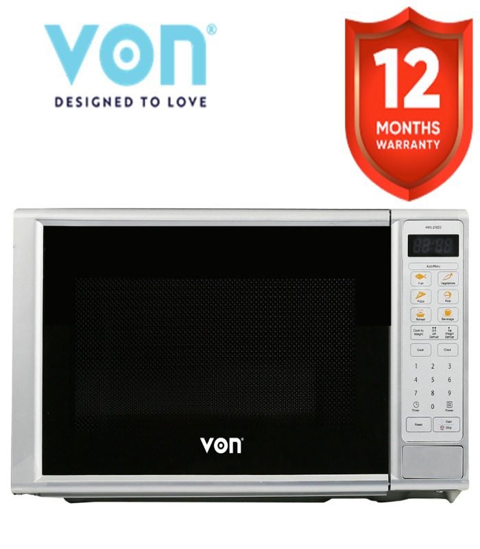 Von Microwave Oven VAMS-20DGS Solo. 20L - Silver