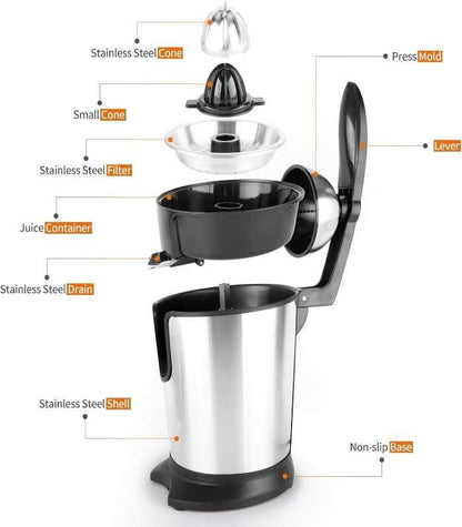 Tlac Citrus Juicer ,Powerful Motor with Soft Grip Handle TL-SG 827