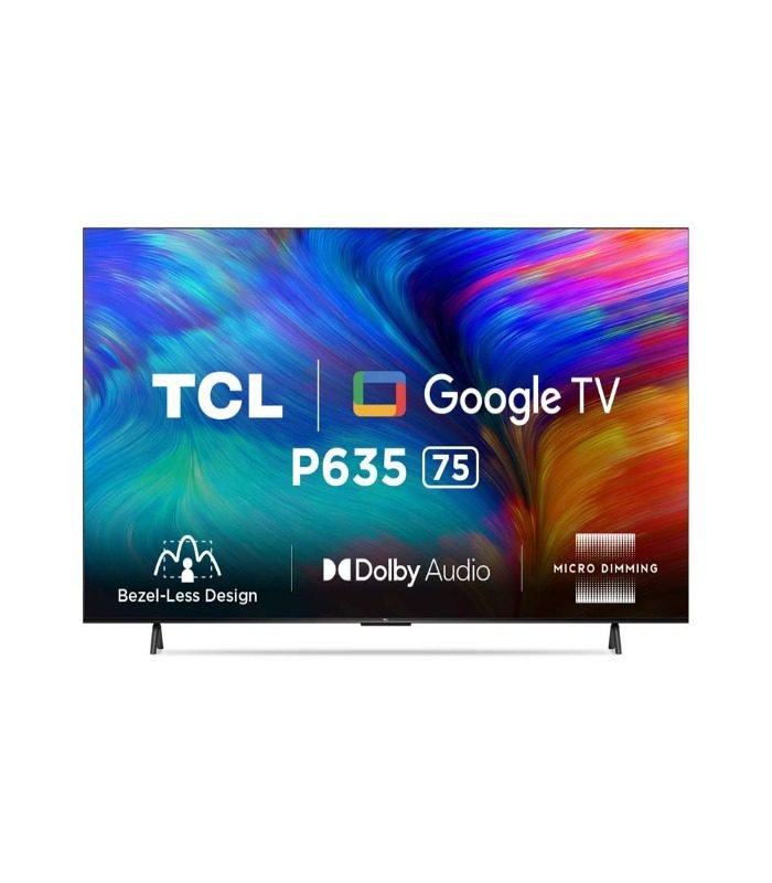 TCL TV 75" 4K UHD Google Tv  Voice Control  WI-FI  Netflix  4K HDR-75P635 + GIFTS