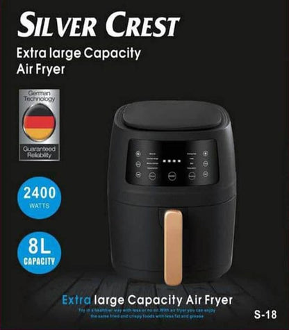 Silvercrest Air Fryer 8l Capacity No Oil Cooking Healthy Home Use Air Fryer S-18