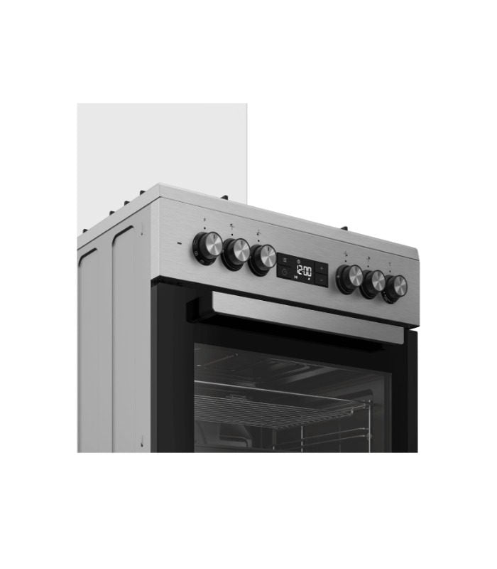 Beko Cooker, 3 Gas Burners and 1 Wok, Electric Oven 60l FSM61330DXDSL