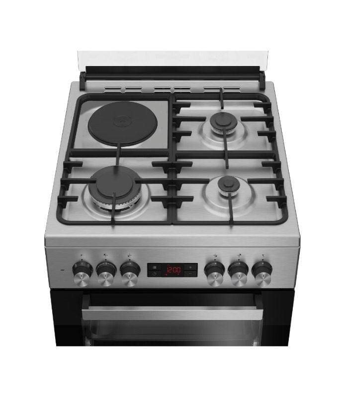 Beko Cooker, 2 Gas Burners, 1 Wok And 1 Hotplate, Electric Oven 60l FSM63330DXDSL