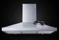 Roch T-Shape Kitchen Hood 60CM Silver Stainless Steel Cooker Hood With LED Lights, 3 Speed Extraction &amp; Aluminum Filters