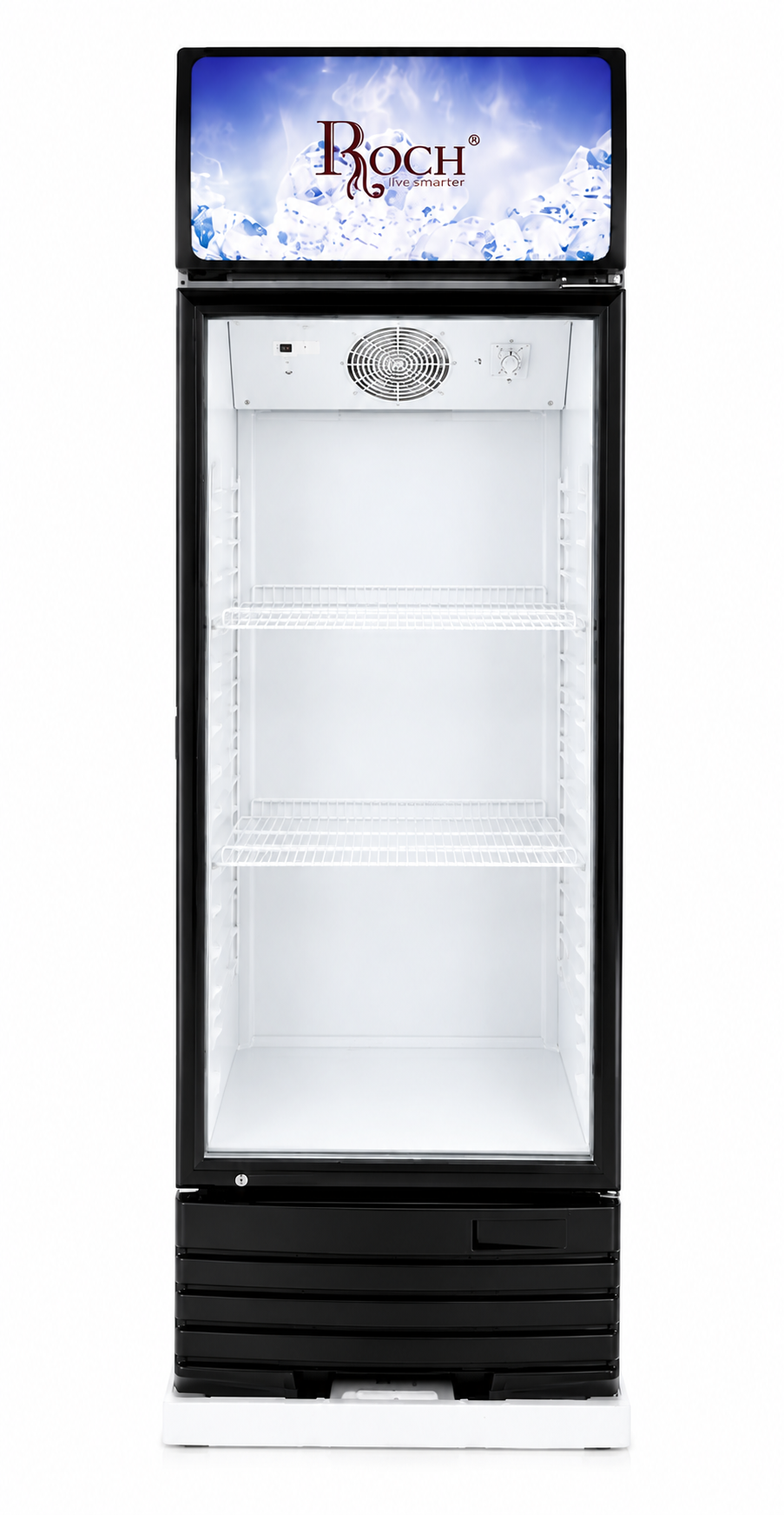 Roch Chiller RSF-290-O 280L Vertical Showcase Refrigerator – Glass Door, 4 Adjustable Shelves, Interior Light, Lock And  Key