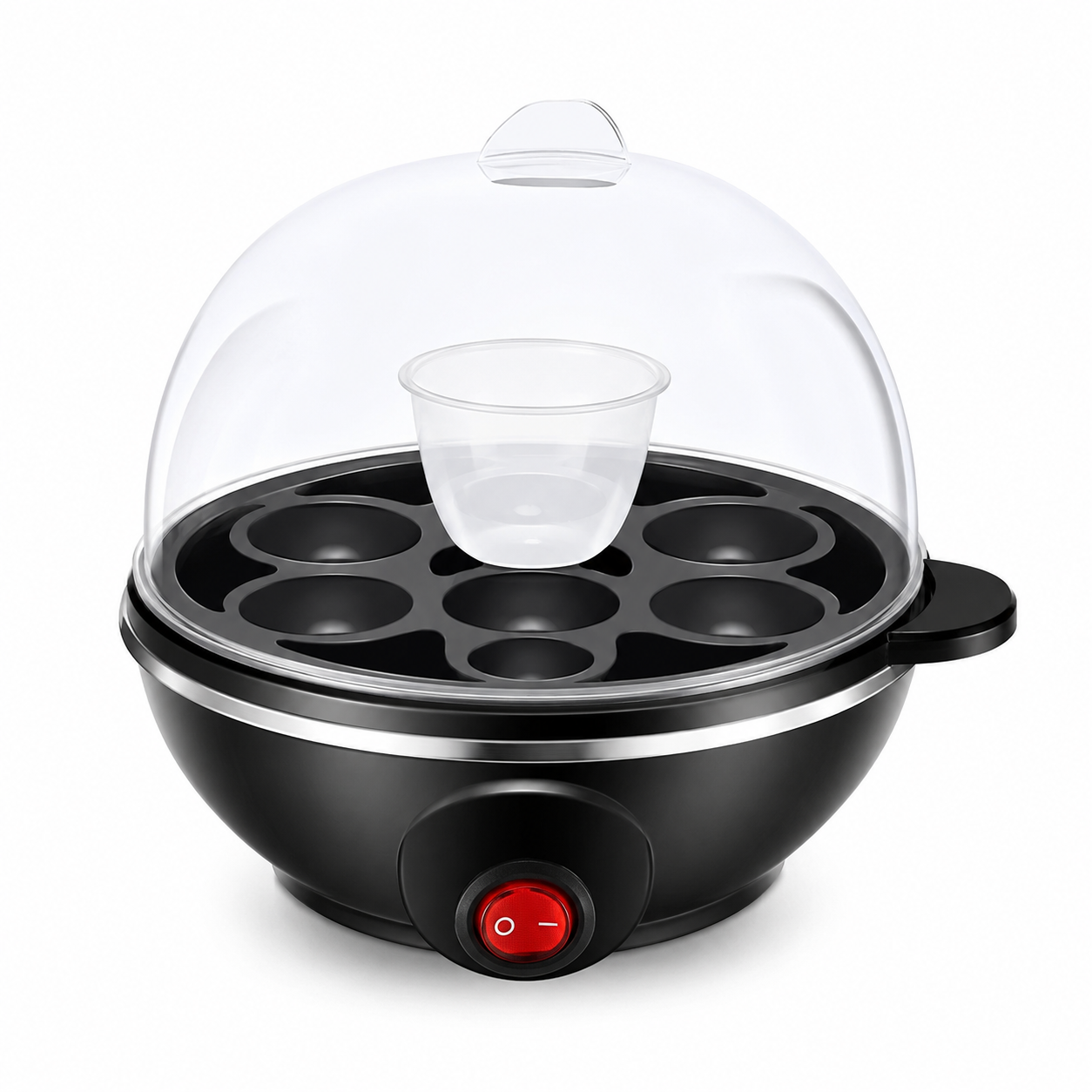 Nunix Egg Boiler EB-01 – 1 Layer Electric Egg Cooker, Up to 7 Eggs, Steamer with Measuring Cup