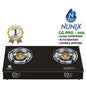 Nunix Cooker, Glass Table Top Double Burner Gas Stove GG PRO 005