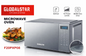 Globalstar Microwave Oven F20PXP08 20L -700W Power,Multi-Function Cooking,Defrost,Easy Manual Control White
