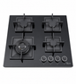 ROCH 60cm Built-In Gas Cooker Hob 4 Gas Burners Black Tempered Glass
