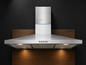 RochT-Shape Kitchen Hood 90CM Silver Stainless Steel Chimney Cooker Hood With LED Lights and 3-Speed Extraction