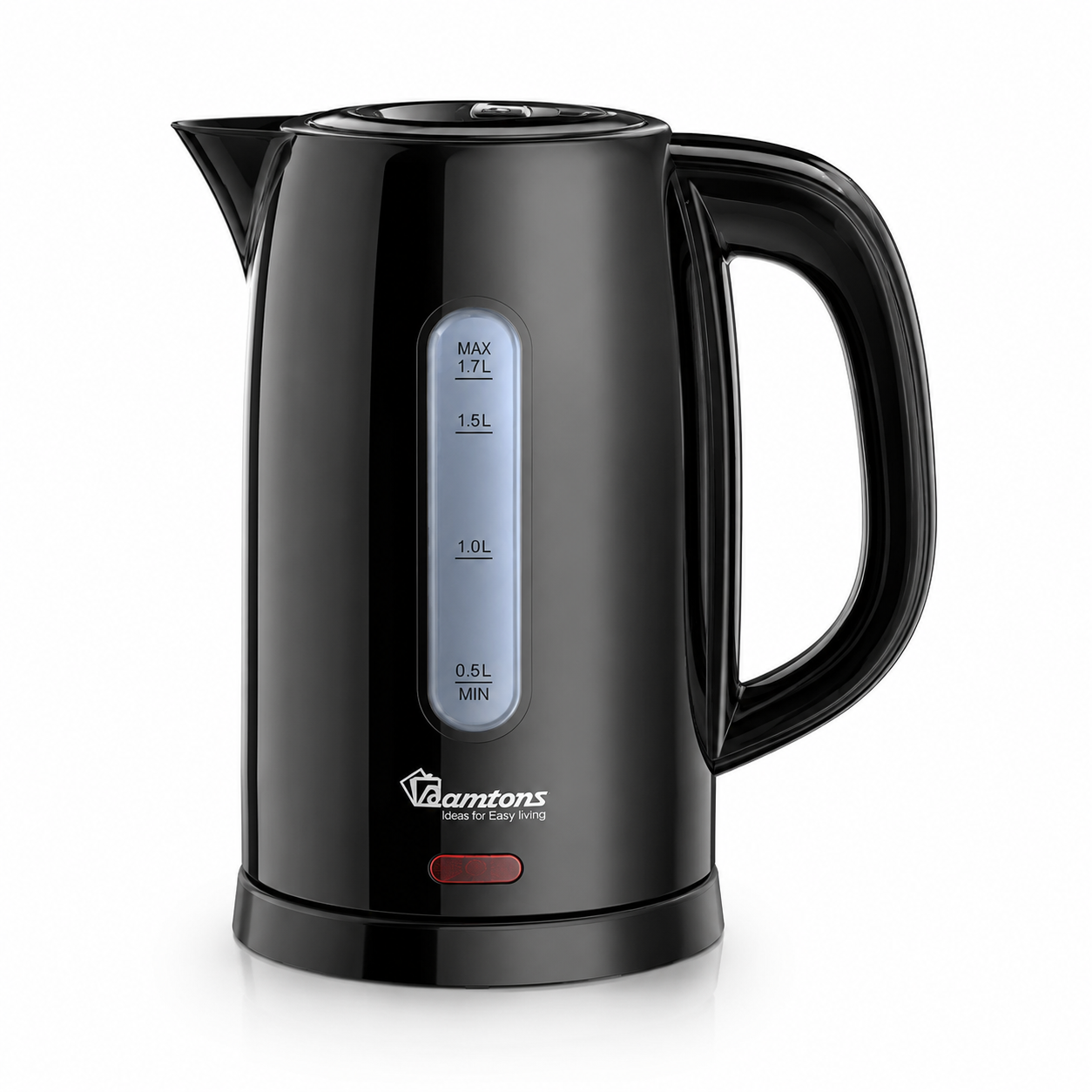 Ramtons Cordless Electric Kettle1.7L–Sleek Black Finish, Fast Boil, Auto Shut-Off, Boil-Dry Protection &amp; Cool-Touch Handle Model RM/766