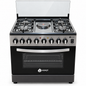Nunix Freestanding Cooker-4Gas Burners +1Electric Hotplate,Electric Oven,60*70cm + Free Popcake Maker -KZ-760-4G1E