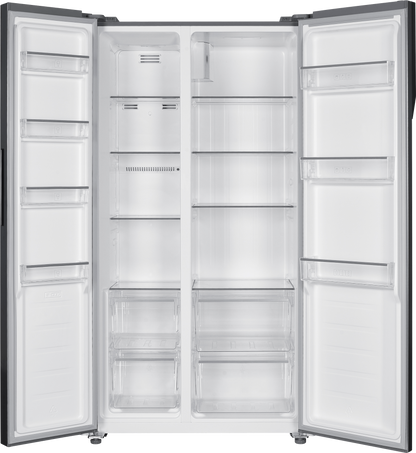 Beko  Fridge 429L Side-by-Side  No Frost, Glass Black BFF255GB KE