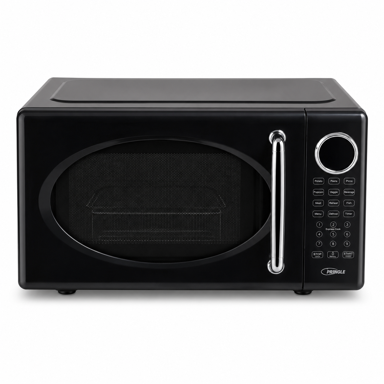 Primdale 20litres digital microwave oven WL-111-700W,Black Retro Design