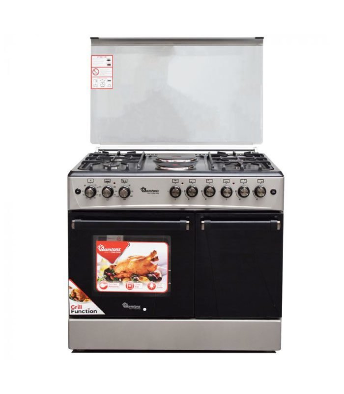 Ramtons Cooker, 4G+2E 60X90 Stainless Steel Cooker- RF/495
