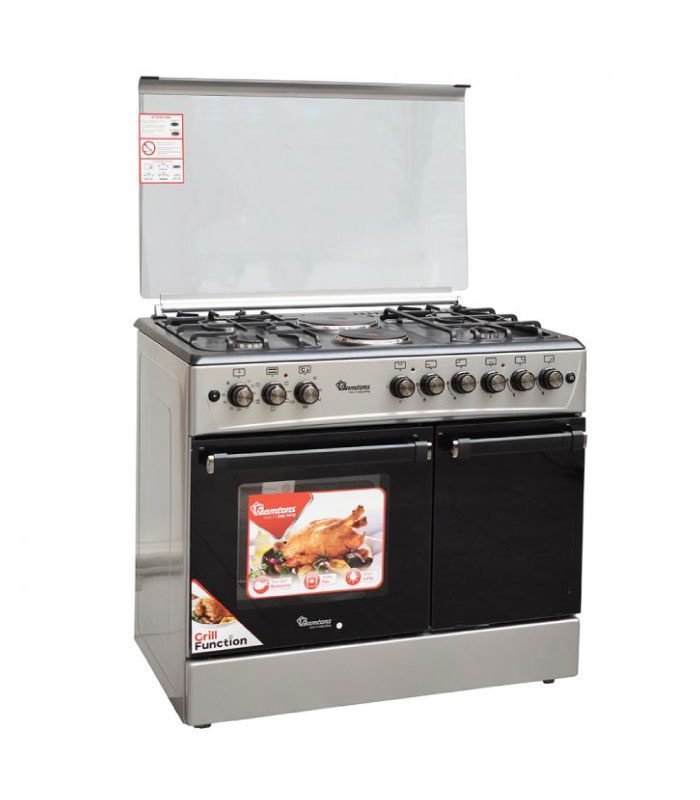 Ramtons Cooker, 4G+2E 60X90 Stainless Steel Cooker- RF/495