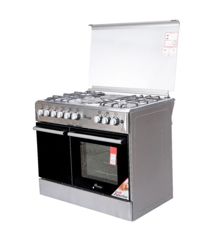 Ramtons Cooker, 4G+2E 60X90 Stainless Steel Cooker - RF/493
