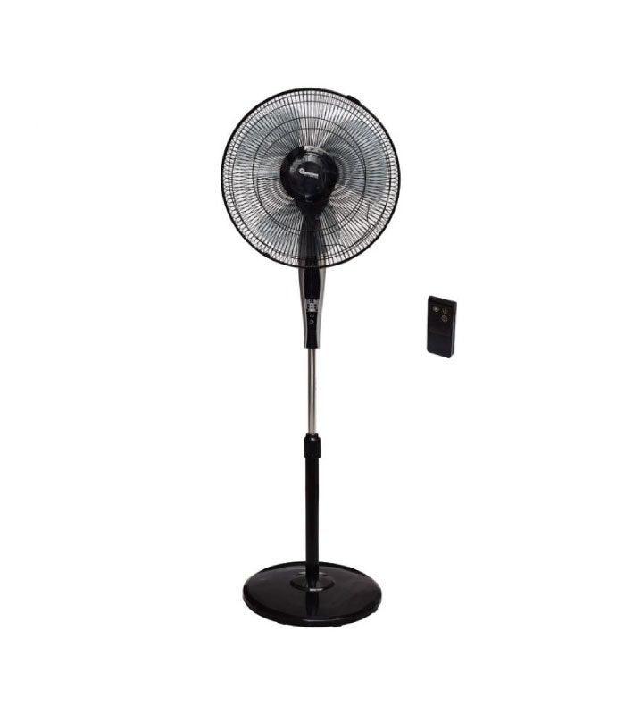 Ramtons Fan, Black Stand Fan, With Remote- RM/562