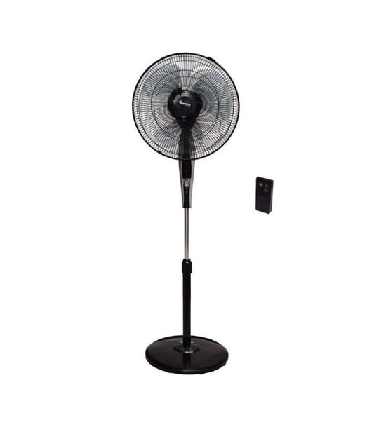 Ramtons Fan, Black Stand Fan, With Remote- RM/562