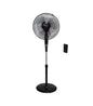 Ramtons Fan, Black Stand Fan, With Remote- RM/562