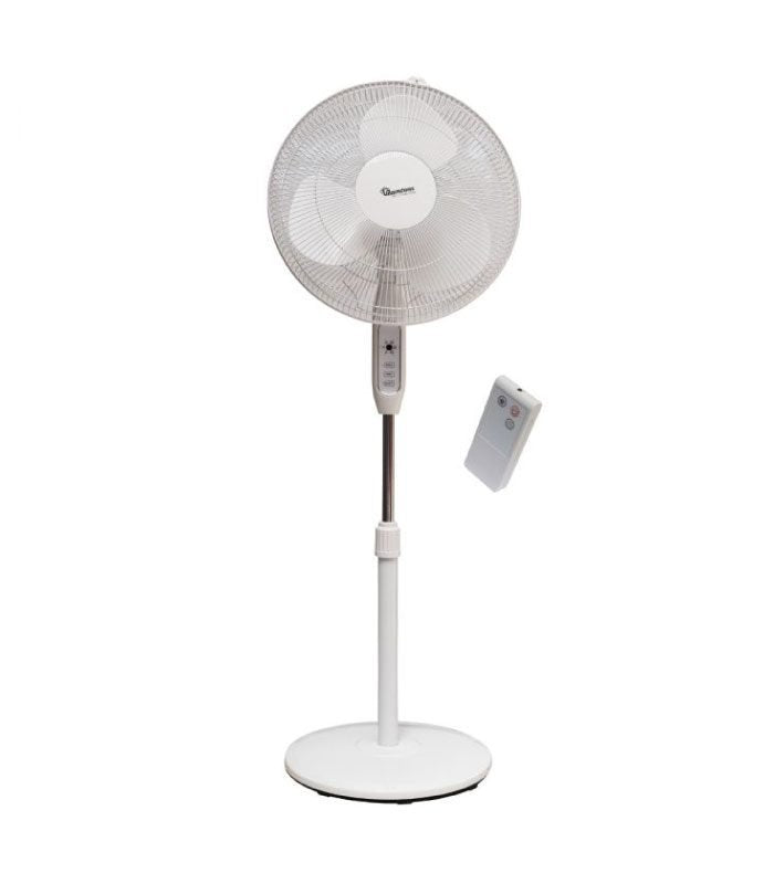 Ramtons Fan, White Stand Fan, With Remote - RM/563