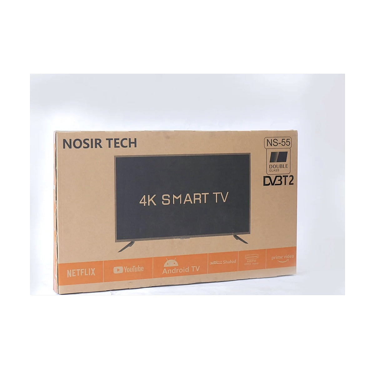 NosirTech TV Smart 55' 4K Android with Double Glass Unbreakable Screen