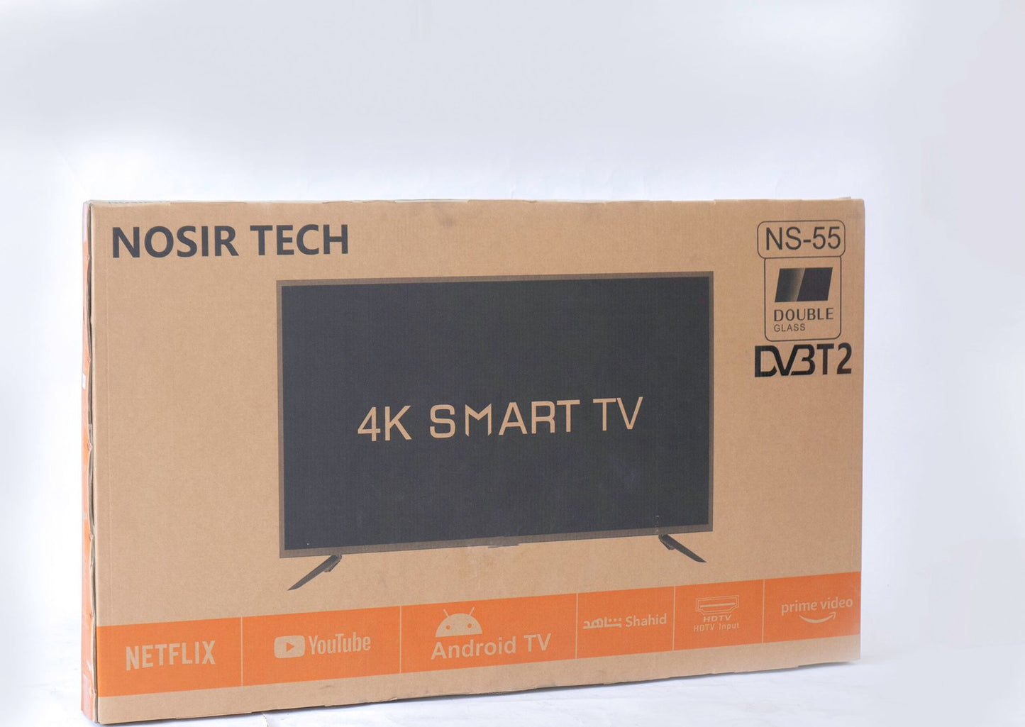 Nosir Tech Smart TV 55inch 4K Android with Double Glass