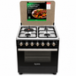 Syinix Cooker Free Standing 3 gas +1 plate with 80L Electric Oven & Rotisserie size 60X60 modelQ60GC3
