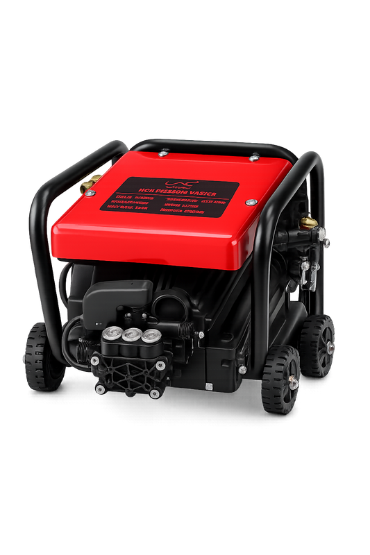 Laichy High Pressure Washer 1200W Electric Car Washer 100-120 Bar Portable Cleaning Machine 5.8L/Min 220-240V Red