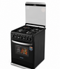 Ecomax cooker lx-880u 60x60cm 3 gas + 1 electric with electric oven, rotisserie, grill and gas sensor – black