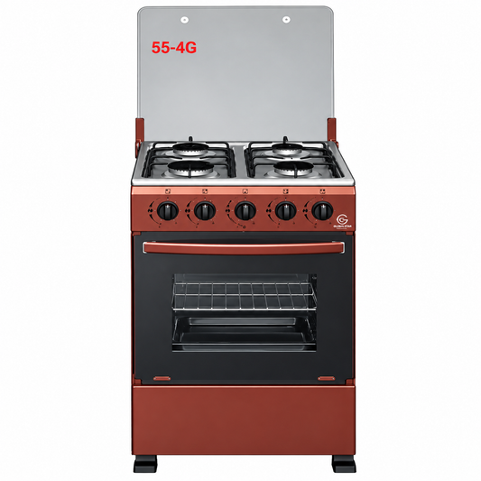 Eurochef Cooker Free Standing 4 Gas Burner Cooker With Gas Oven