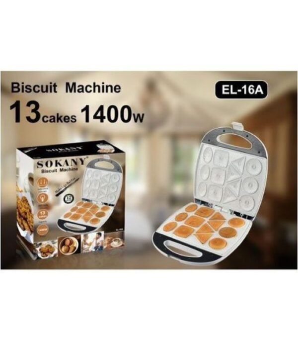 Sokany Biscuit Maker, Non Stick Electric Biscuit Maker/cake Maker EL-16A - Image 1