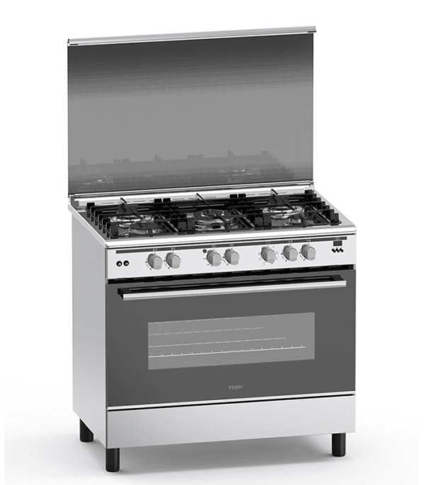 Haier Cooker 5 Gas 60X90 Cooker with Electric Long Oven - HCR6050EES - Image 1