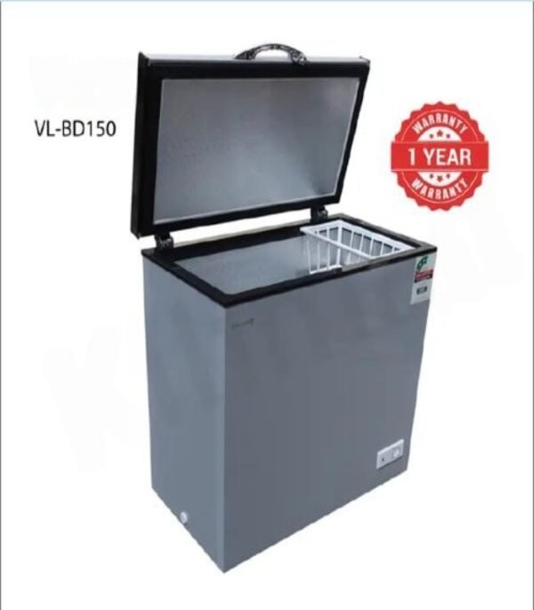 Volsmart Chest Freezer, Silver 150l - Image 1