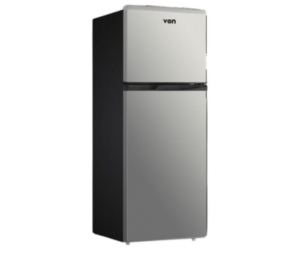 Von Fridge Double Door 138L Silver VART-19DHS - Image 1