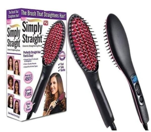 Simply Straight Hair Straightening Brush Comb  Electric - Image 1