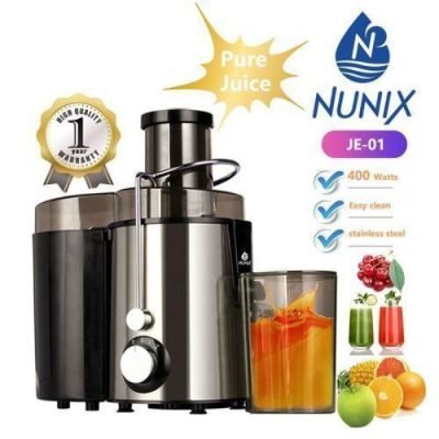 Nunix Juicer, Heavy Duty Pure Anti-drip Stainless Juice Extractor/blender JE-01