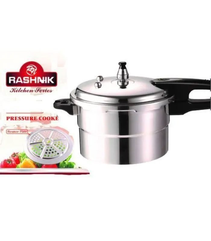 1-2023-01-09T161333.451-1.jpg Rashnik Pressure Cooker 7L Aluminium - Explosion Proof With Safety Valve RN 4691 - Image 1