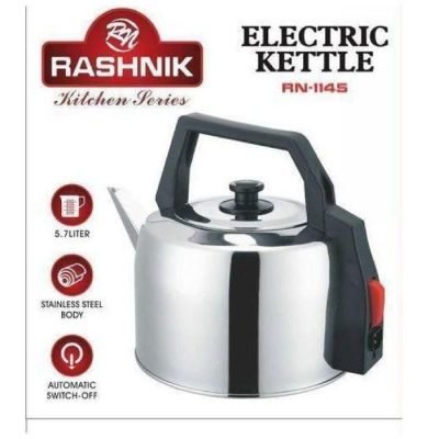 Rashnik Kettle Electric Auto Shut Off Stainless Steel Body Water Kettle RN1145