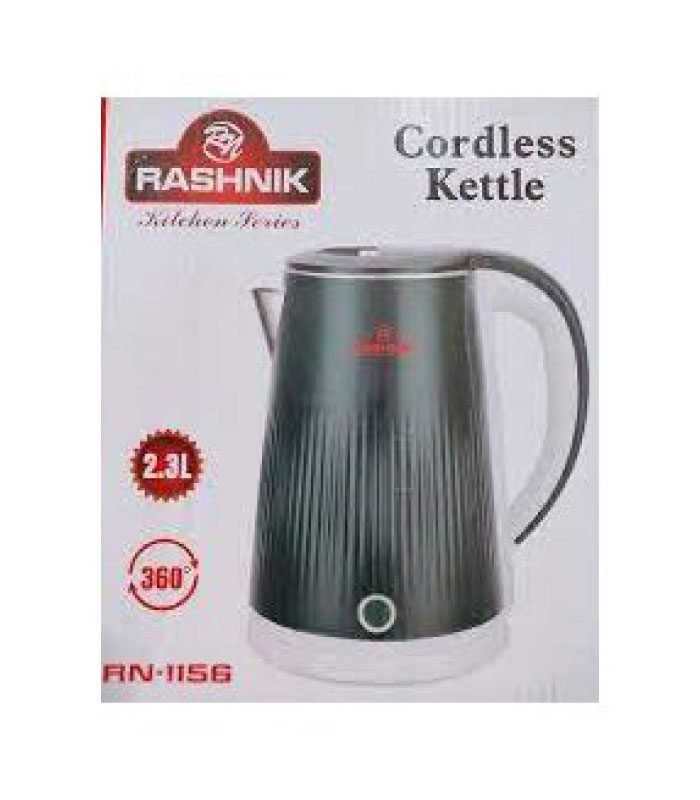 1-2023-01-11T161057.902-1.jpg Rashnik Kettle Electric 2.3 Litres Cordless Kettle RN1156 - Image 1
